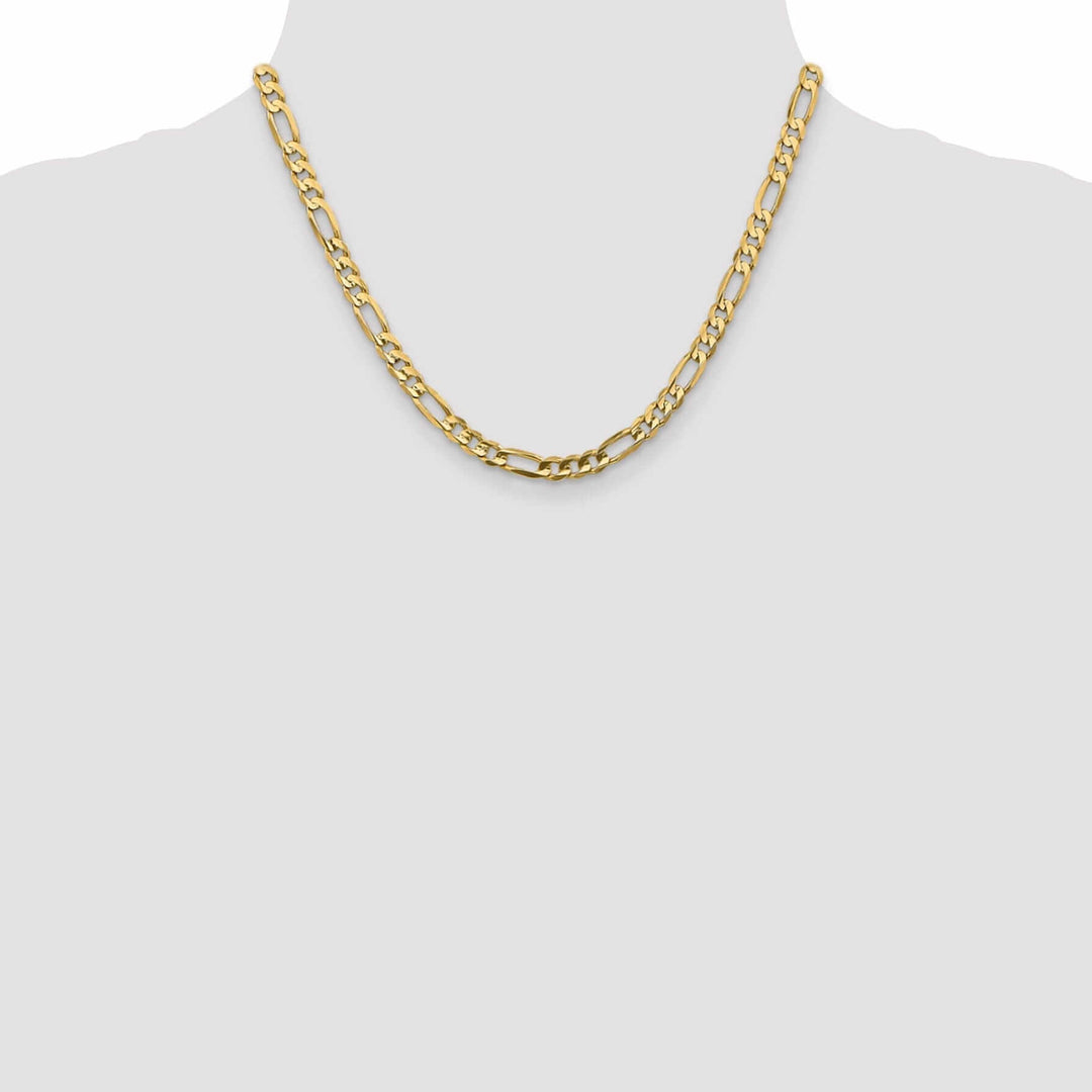 Lovely Rita's Chains 10k Yellow Gold 5.25mm Concave Figaro Chain