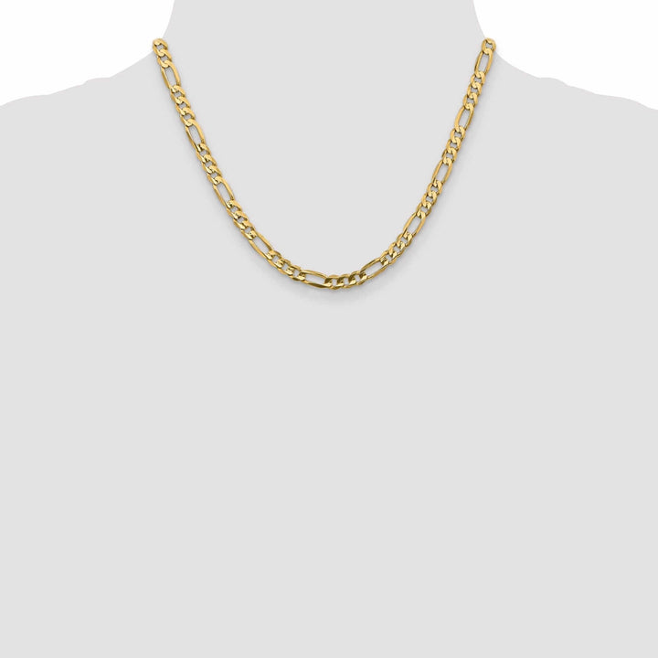 Lovely Rita's Chains 10k Yellow Gold 5.25mm Concave Figaro Chain