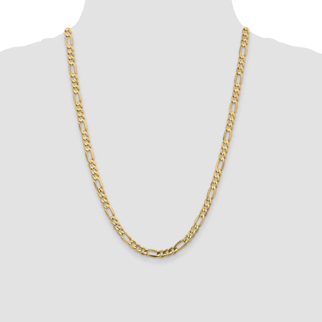 Lovely Rita's Chains 10k Yellow Gold 5.25mm Concave Figaro Chain