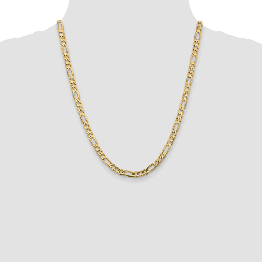 Lovely Rita's Chains 10k Yellow Gold 5.25mm Concave Figaro Chain