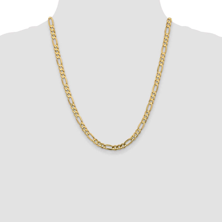 Lovely Rita's Chains 10k Yellow Gold 5.25mm Concave Figaro Chain