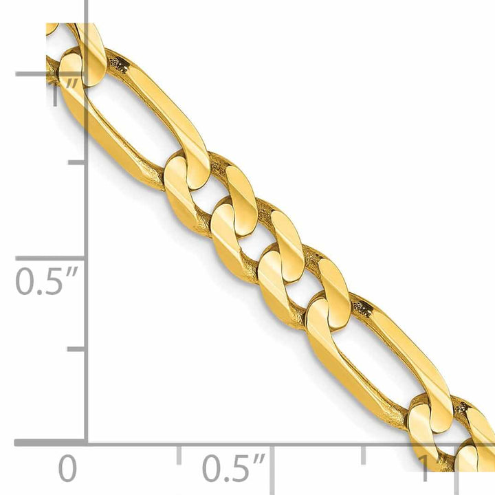 Lovely Rita's Chains 10k Yellow Gold 5.25mm Concave Figaro Chain