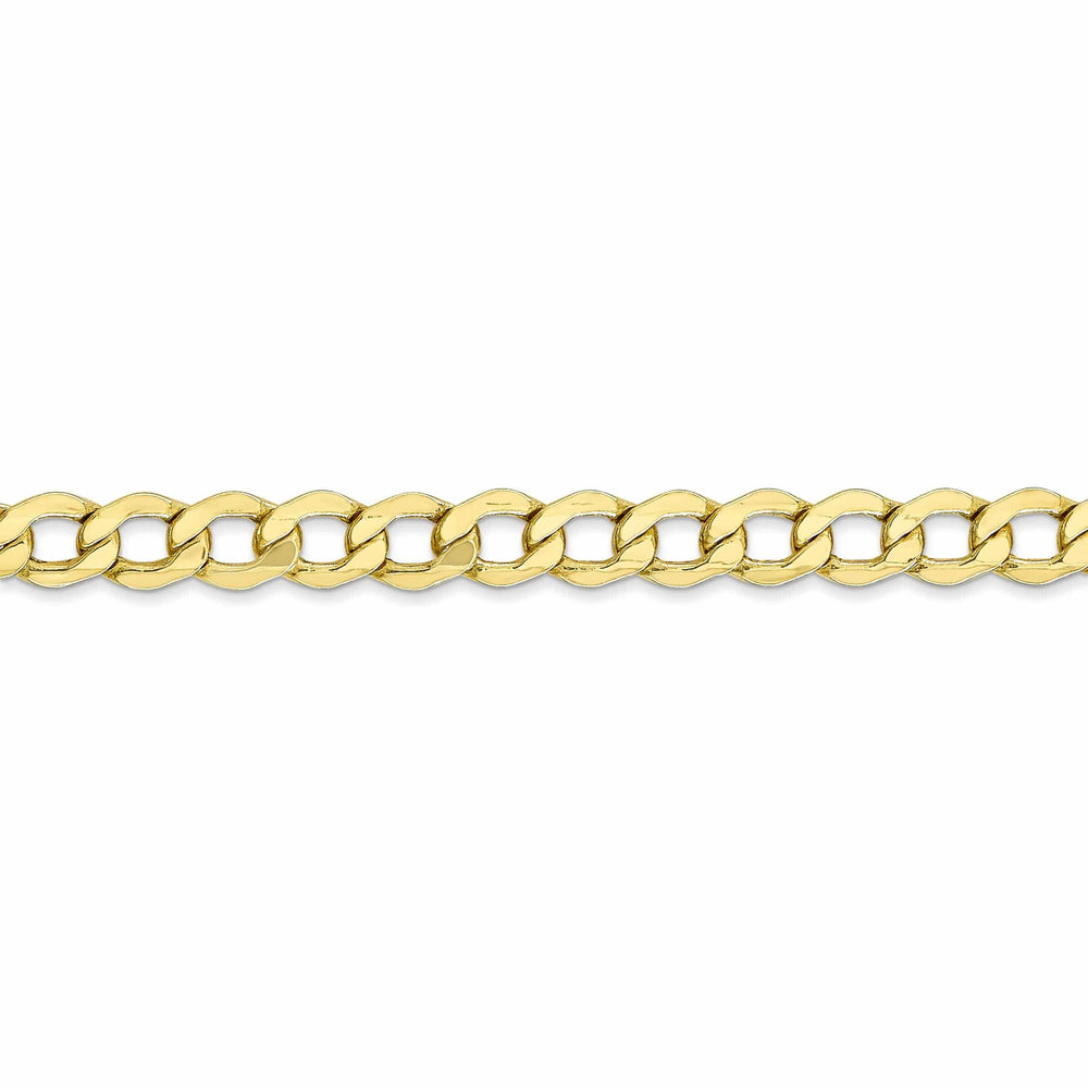 Lovely Rita's Chains 10k Yellow Gold 5.25MSemi Solid Curb Link Chain