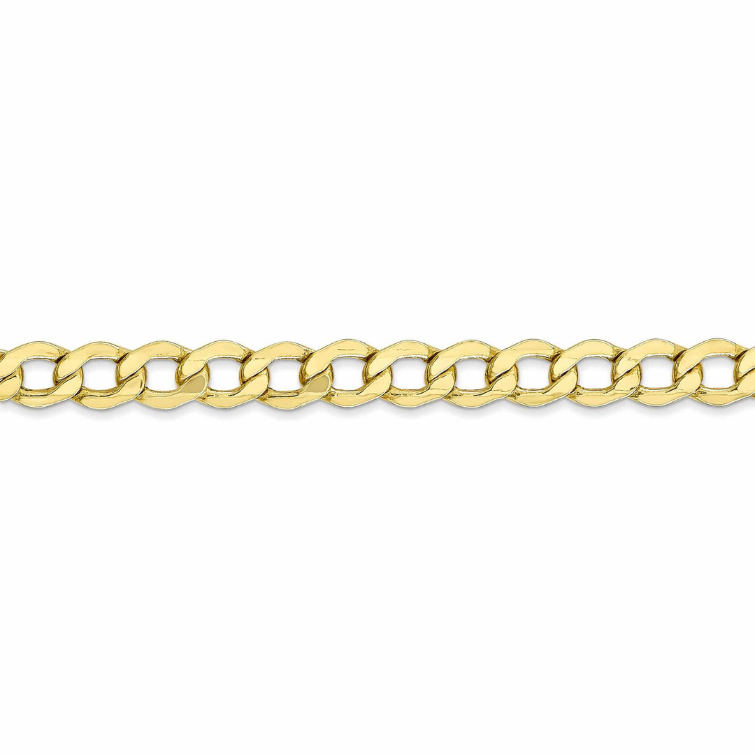 Lovely Rita's Chains 10k Yellow Gold 5.25MSemi Solid Curb Link Chain