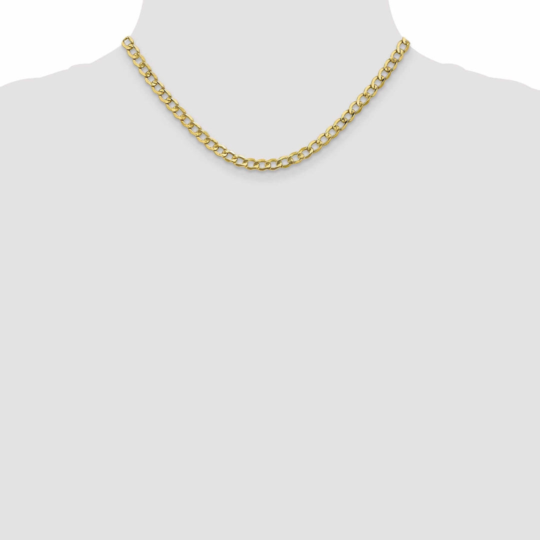 Lovely Rita's Chains 10k Yellow Gold 5.25MSemi Solid Curb Link Chain