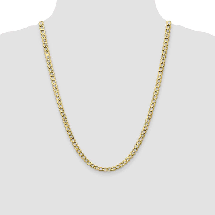 Lovely Rita's Chains 10k Yellow Gold 5.25MSemi Solid Curb Link Chain