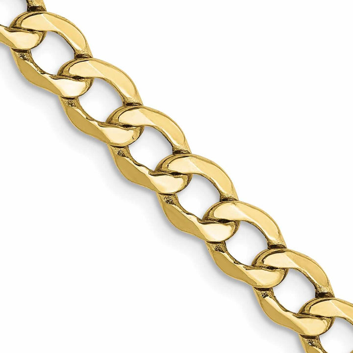 Lovely Rita's Chains 10k Yellow Gold 5.25MSemi Solid Curb Link Chain