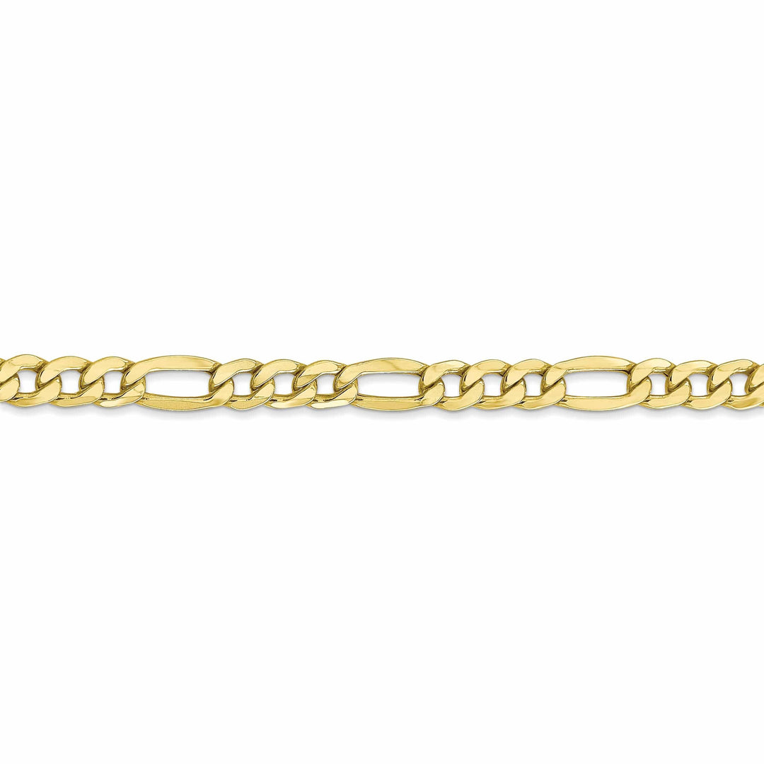 Lovely Rita's Chains 10k Yellow Gold 5.35mm Semi-Solid Figaro Chain