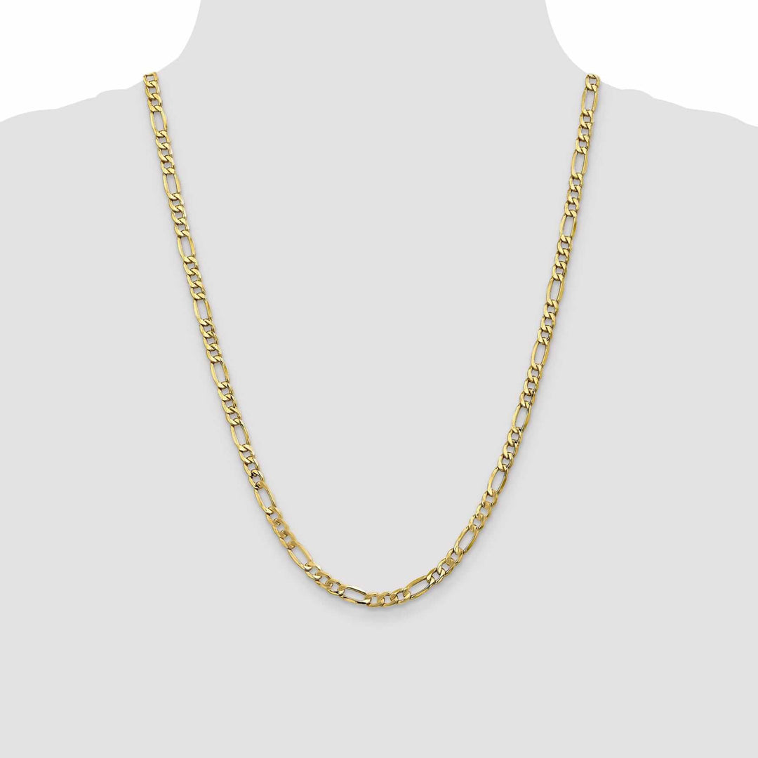 Lovely Rita's Chains 10k Yellow Gold 5.35mm Semi-Solid Figaro Chain