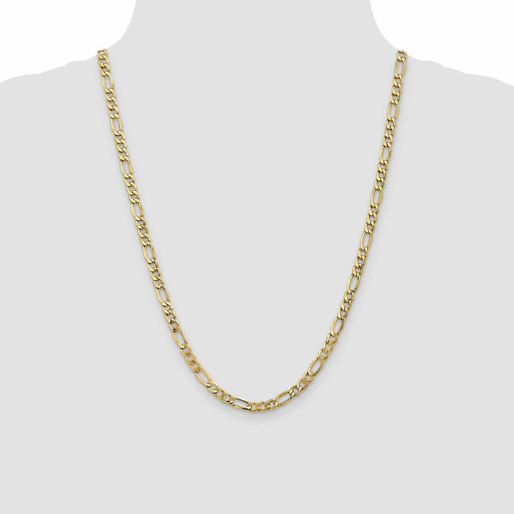 Lovely Rita's Chains 10k Yellow Gold 5.35mm Semi-Solid Figaro Chain