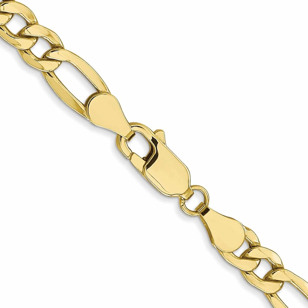Lovely Rita's Chains 10k Yellow Gold 5.35mm Semi-Solid Figaro Chain