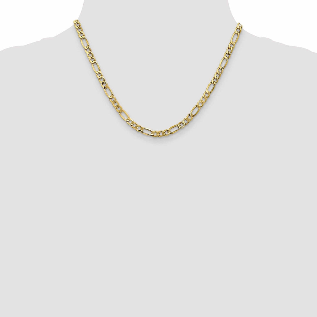 Lovely Rita's Chains 10k Yellow Gold 5.35mm Semi-Solid Figaro Chain