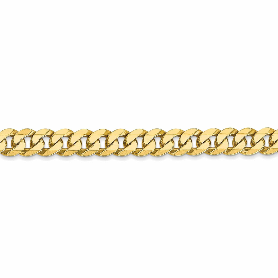 Lovely Rita's Chains 10k Yellow Gold 5.75mm Flat Beveled Curb Chain