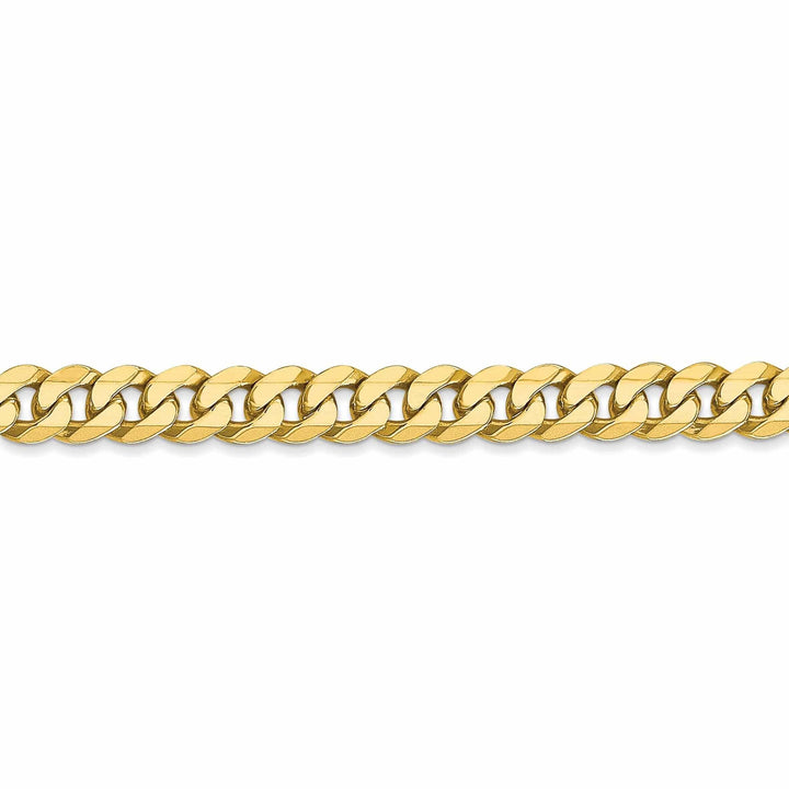Lovely Rita's Chains 10k Yellow Gold 5.75mm Flat Beveled Curb Chain