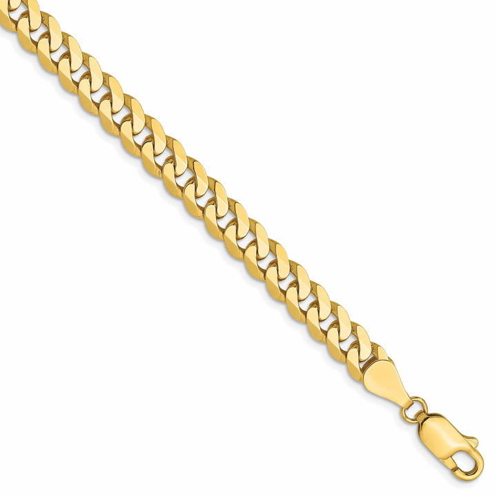 Lovely Rita's Chains 10k Yellow Gold 5.75mm Flat Beveled Curb Chain