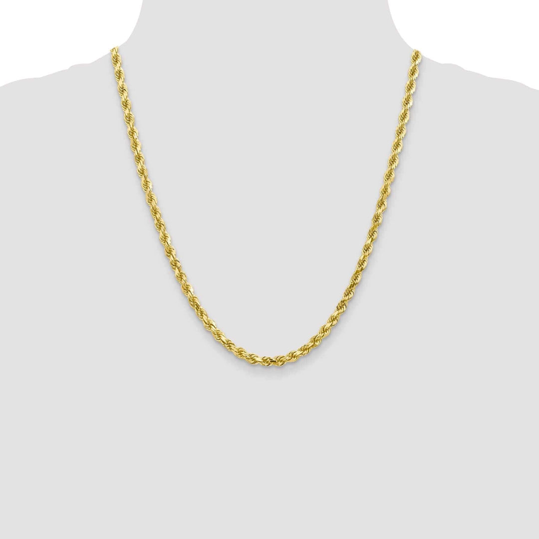 Lovely Rita's Chains 10k Yellow Gold 5mm D.C Rope Chain