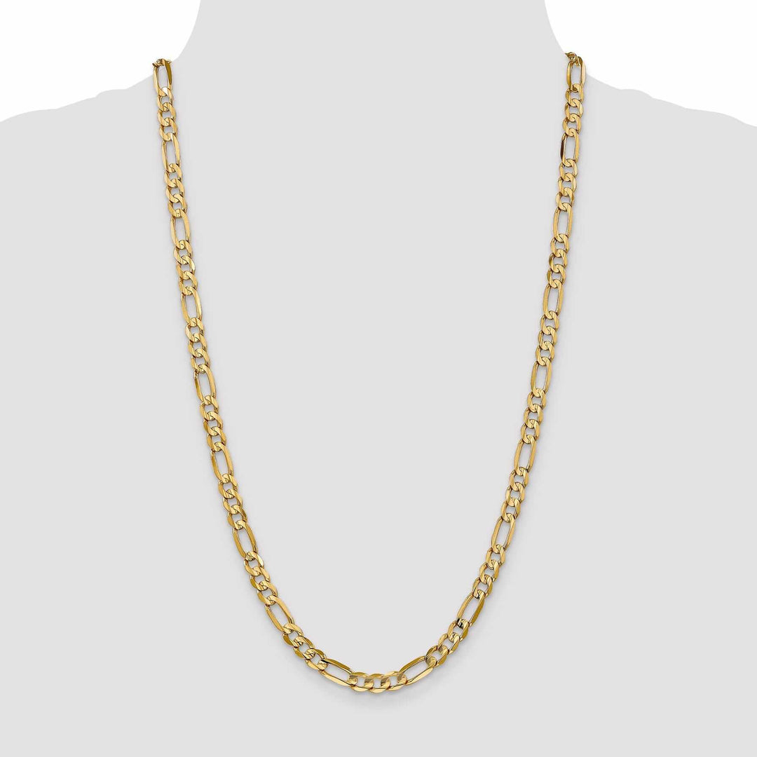Lovely Rita's Chains 10k Yellow Gold 6.0mm Concave Figaro Chain