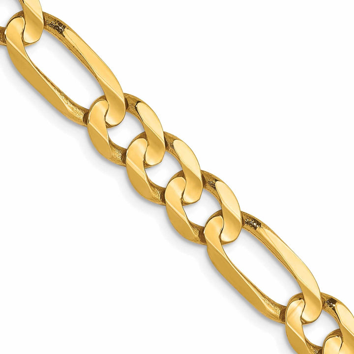 Lovely Rita's Chains 10k Yellow Gold 6.0mm Concave Figaro Chain