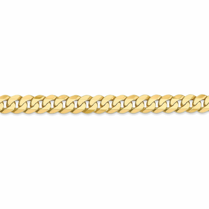 Lovely Rita's Chains 10k Yellow Gold 6.1mm Flat Beveled Curb Chain