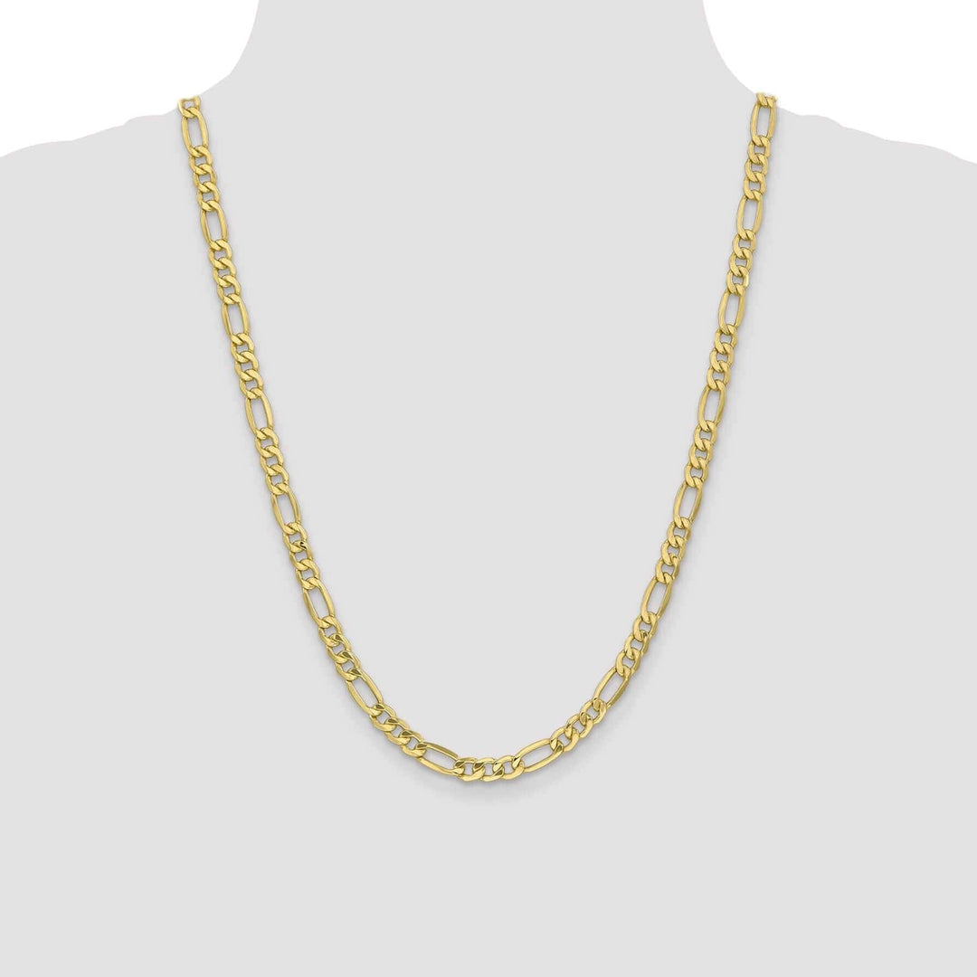 Lovely Rita's Chains 10k Yellow Gold 6.6mm Semi-Solid Figaro C