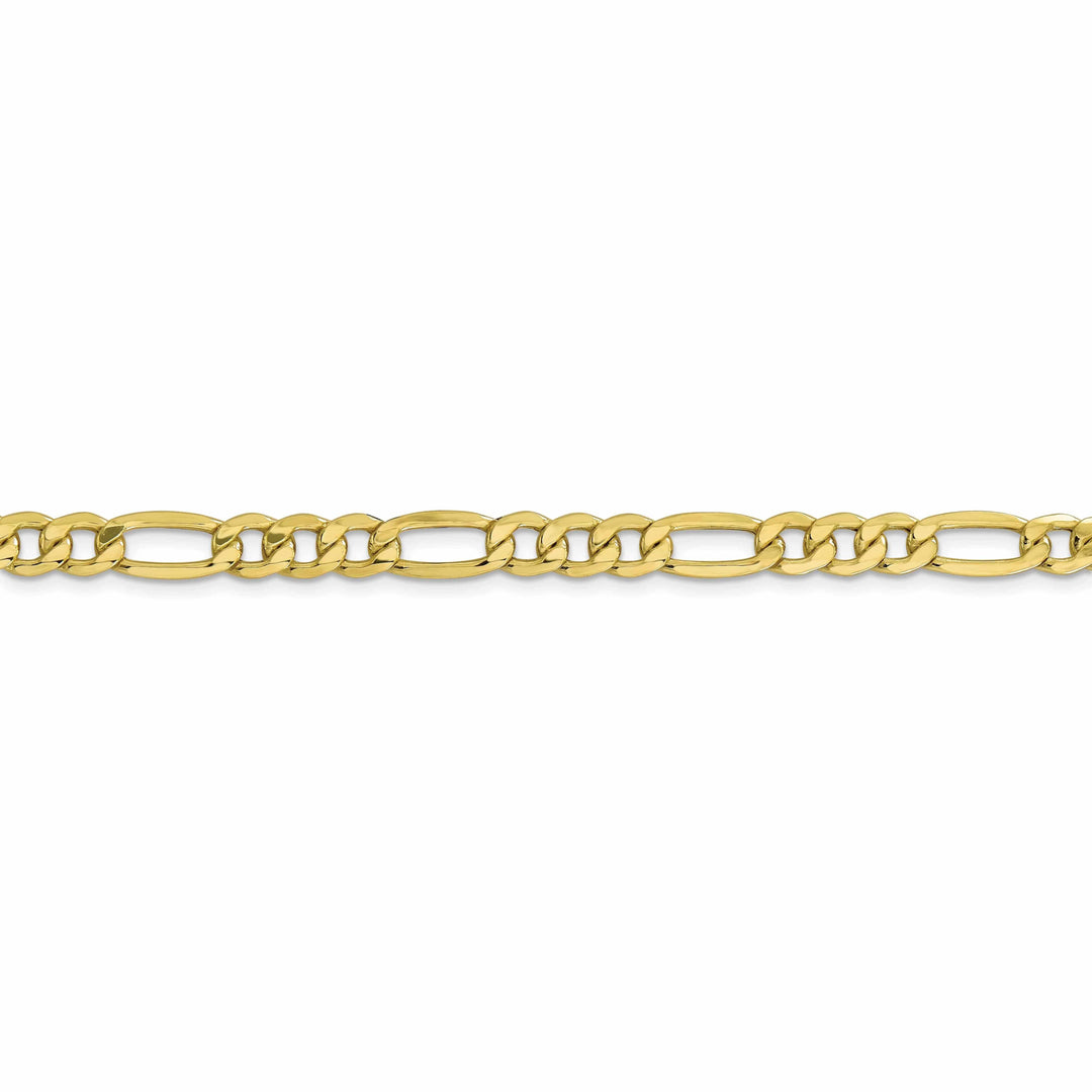 Lovely Rita's Chains 10k Yellow Gold 6.6mm Semi-Solid Figaro C