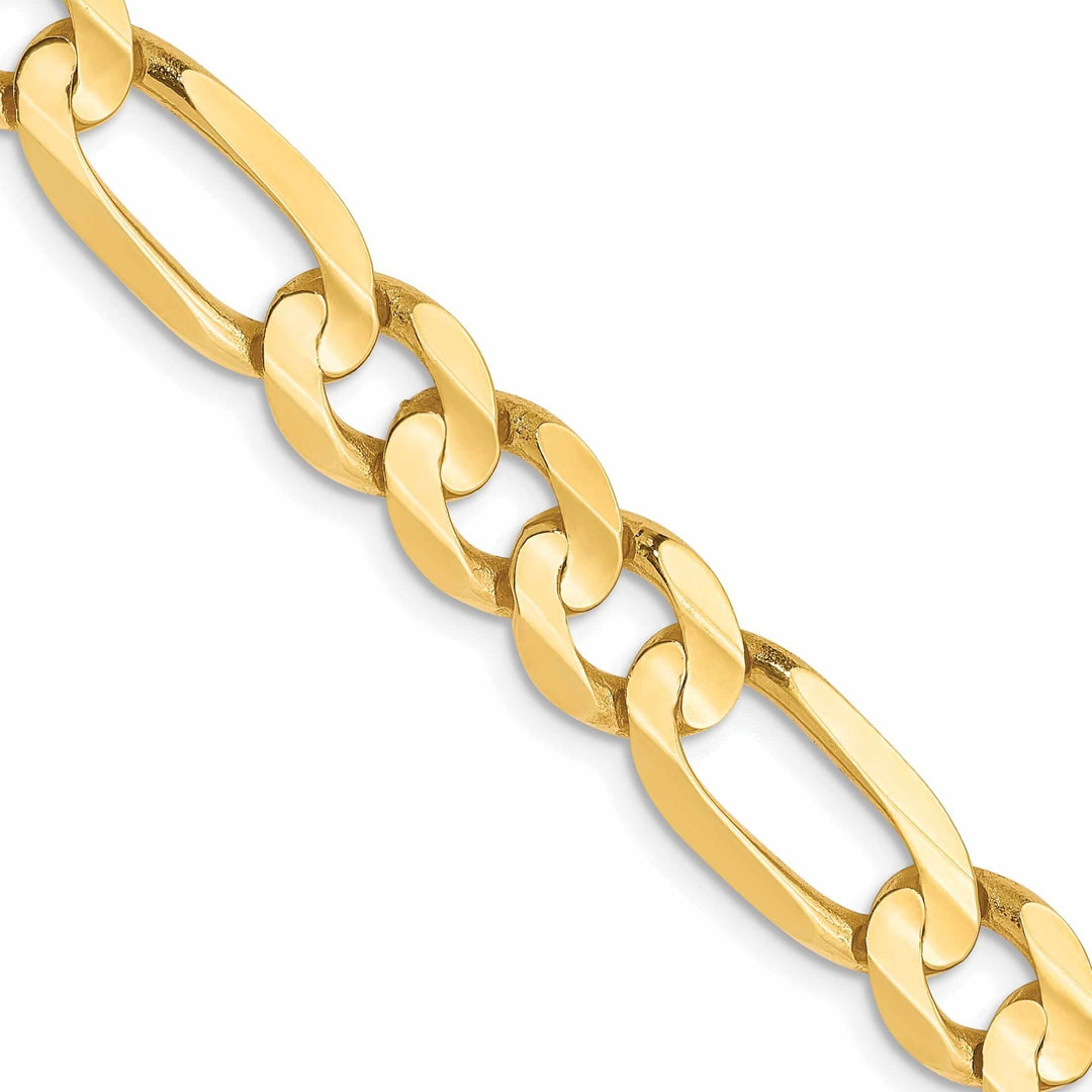 Lovely Rita's Chains 10k Yellow Gold 6.75mm Concave Figaro Chain