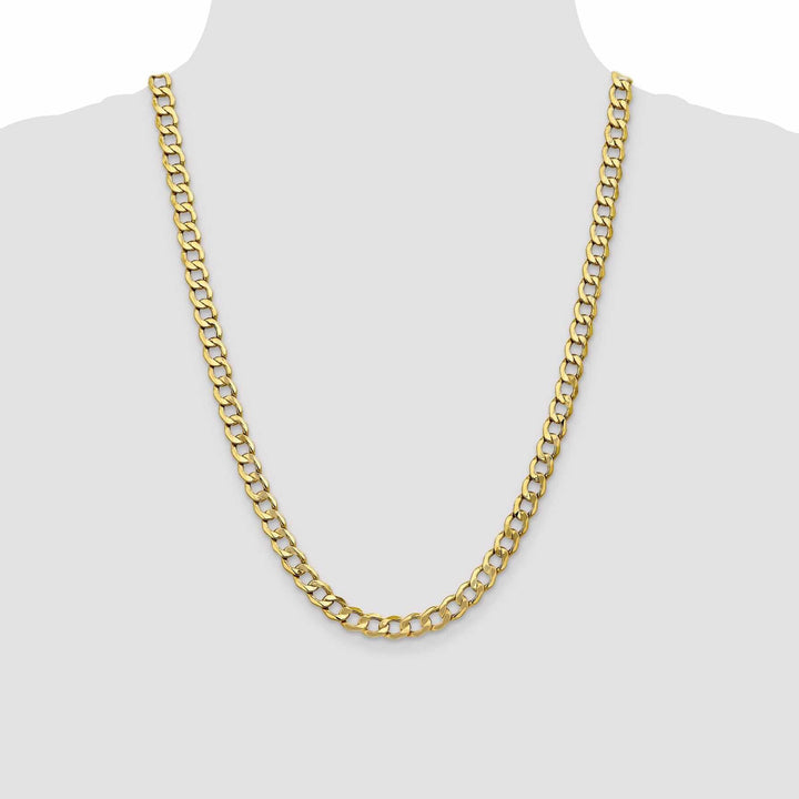 Lovely Rita's Chains 10k Yellow Gold 7.0m Semi-Solid Curb Link Chain