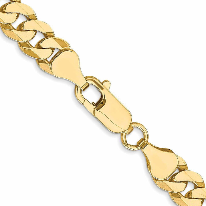Lovely Rita's Chains 10k Yellow Gold 7.25mm Flat Beveled Curb Chain