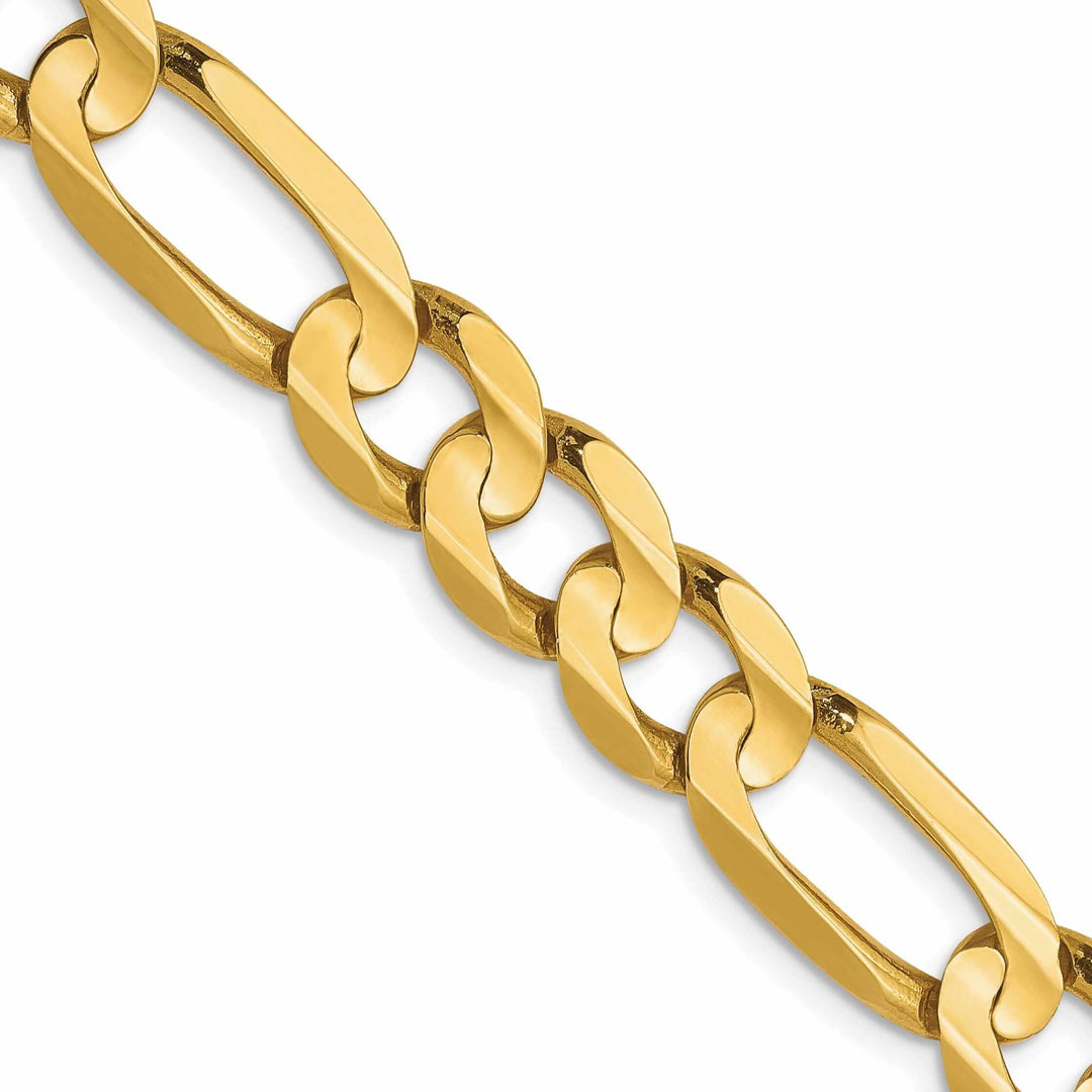 Lovely Rita's Chains 10k Yellow Gold 7.5mm Concave Figaro Chain