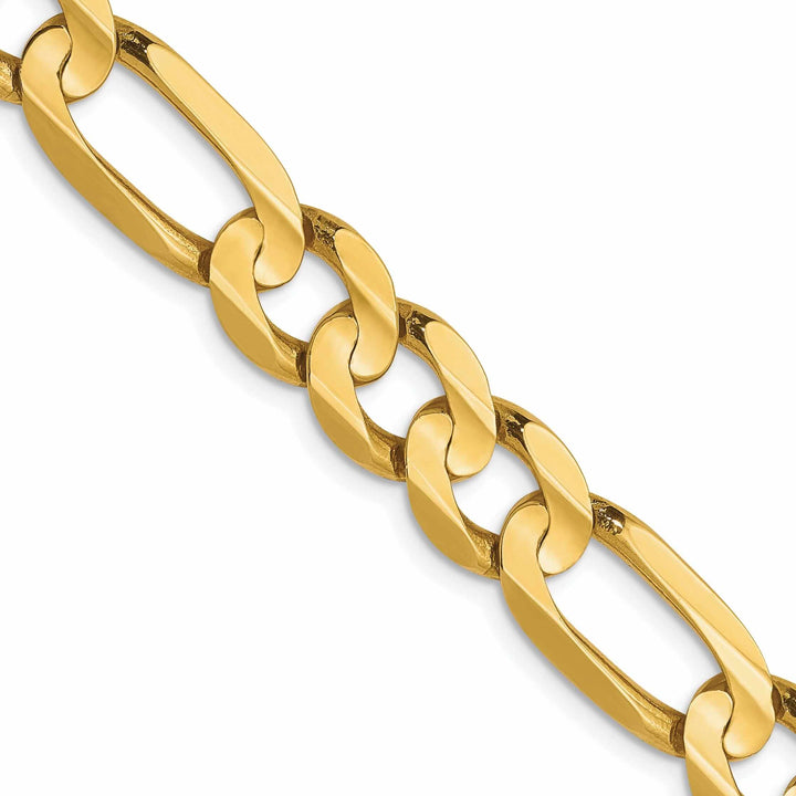 Lovely Rita's Chains 10k Yellow Gold 7.5mm Concave Figaro Chain