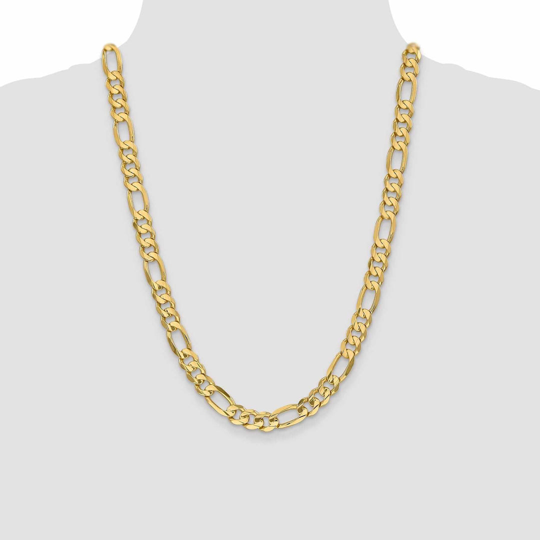 Lovely Rita's Chains 10k Yellow Gold 8.75mm Concave Figaro Chain