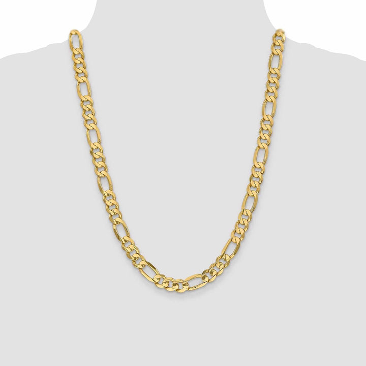 Lovely Rita's Chains 10k Yellow Gold 8.75mm Concave Figaro Chain