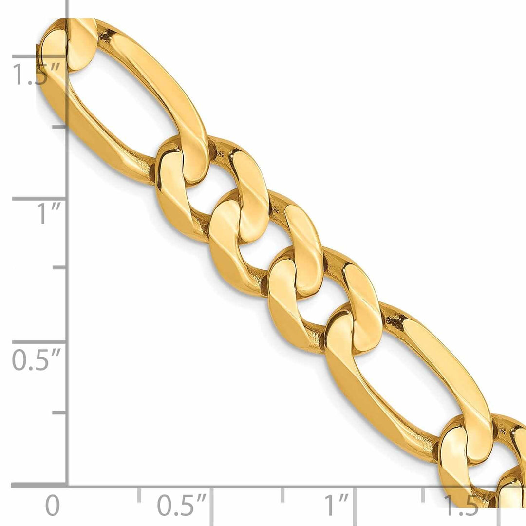 Lovely Rita's Chains 10k Yellow Gold 8.75mm Concave Figaro Chain