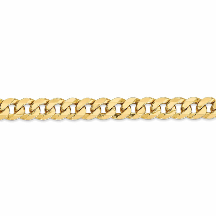 Lovely Rita's Chains 10k Yellow Gold 8mm Flat Beveled Curb Chain