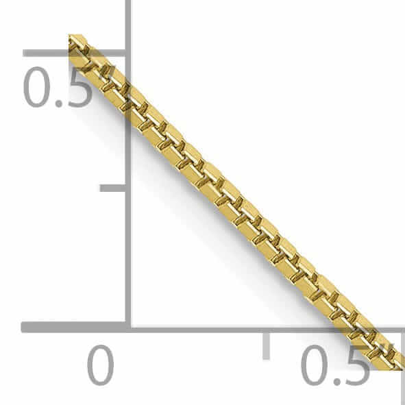 Lovely Rita's Chains 10k Yellow Gold Box Chain 1.10MM