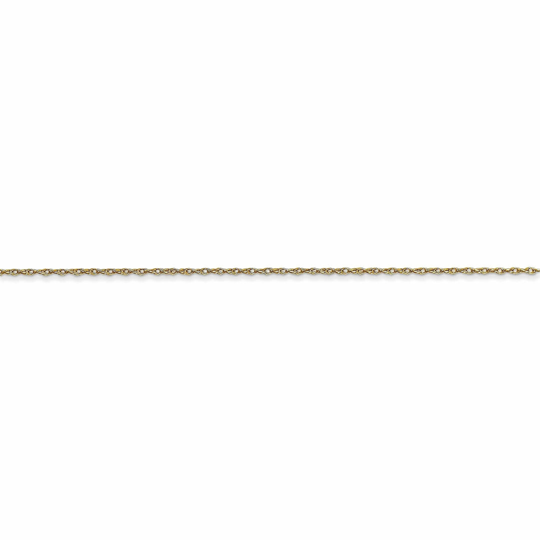 Lovely Rita's Chains 10k Yellow Gold Carded Cable Rope Chain 0.5MM wide