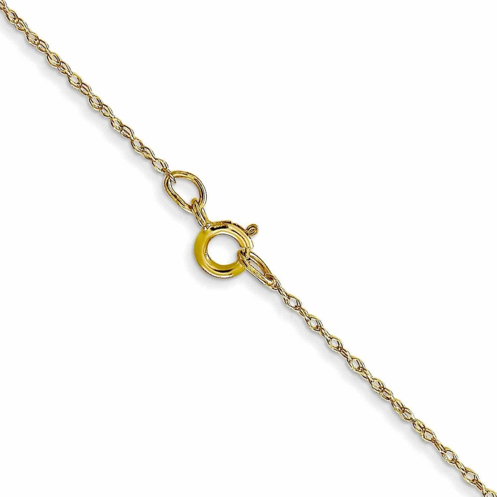 Lovely Rita's Chains 10k Yellow Gold Carded Cable Rope Chain 0.5MM wide