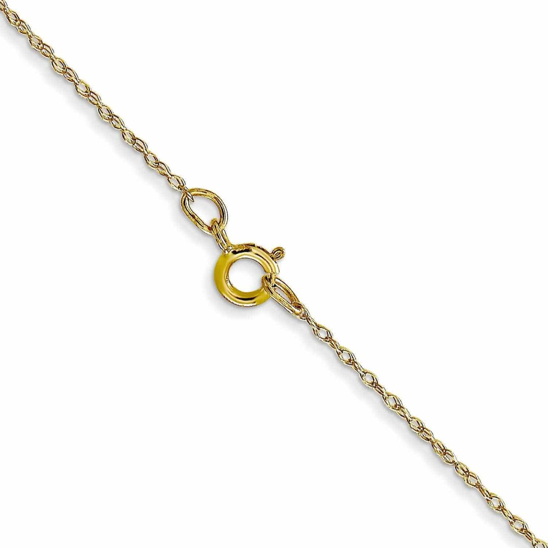 Lovely Rita's Chains 10k Yellow Gold Carded Cable Rope Chain 0.5MM wide