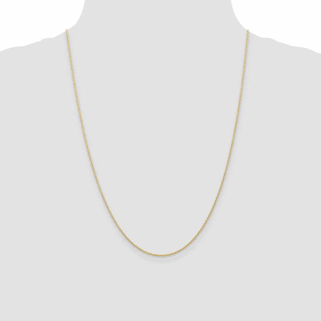 Lovely Rita's Chains 10k Yellow Gold Carded Cable Rope Chain 0.7MM