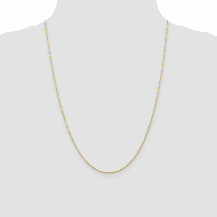 Lovely Rita's Chains 10k Yellow Gold Carded Cable Rope Chain 0.7MM