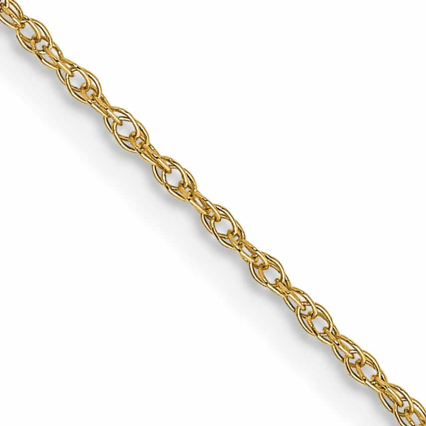 Lovely Rita's Chains 10k Yellow Gold Carded Cable Rope Chain 0.7MM