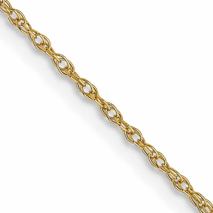Lovely Rita's Chains 10k Yellow Gold Carded Cable Rope Chain 0.7MM