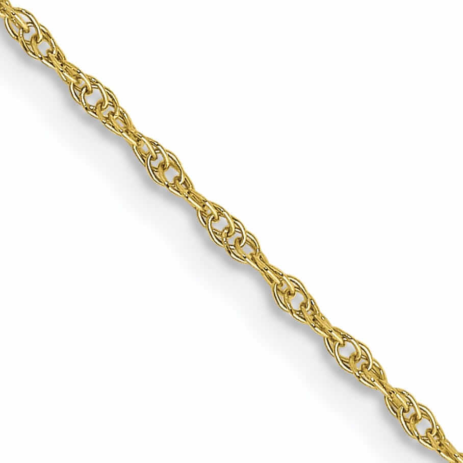 Lovely Rita's Chains 10k Yellow Gold Carded Cable Rope Chain 0.95MM
