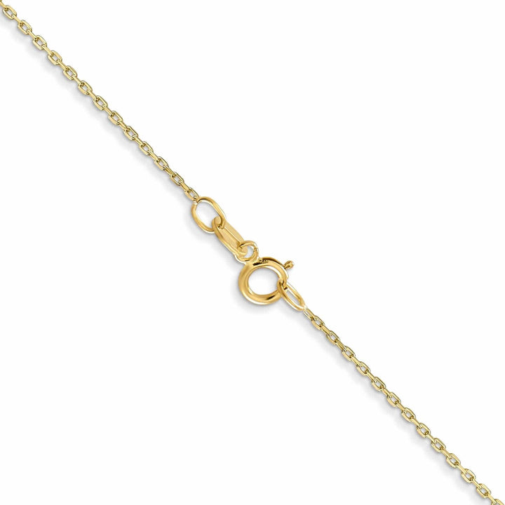 Lovely Rita's Chains 10k Yellow Gold Diamond Cut Cable Chain .6MM