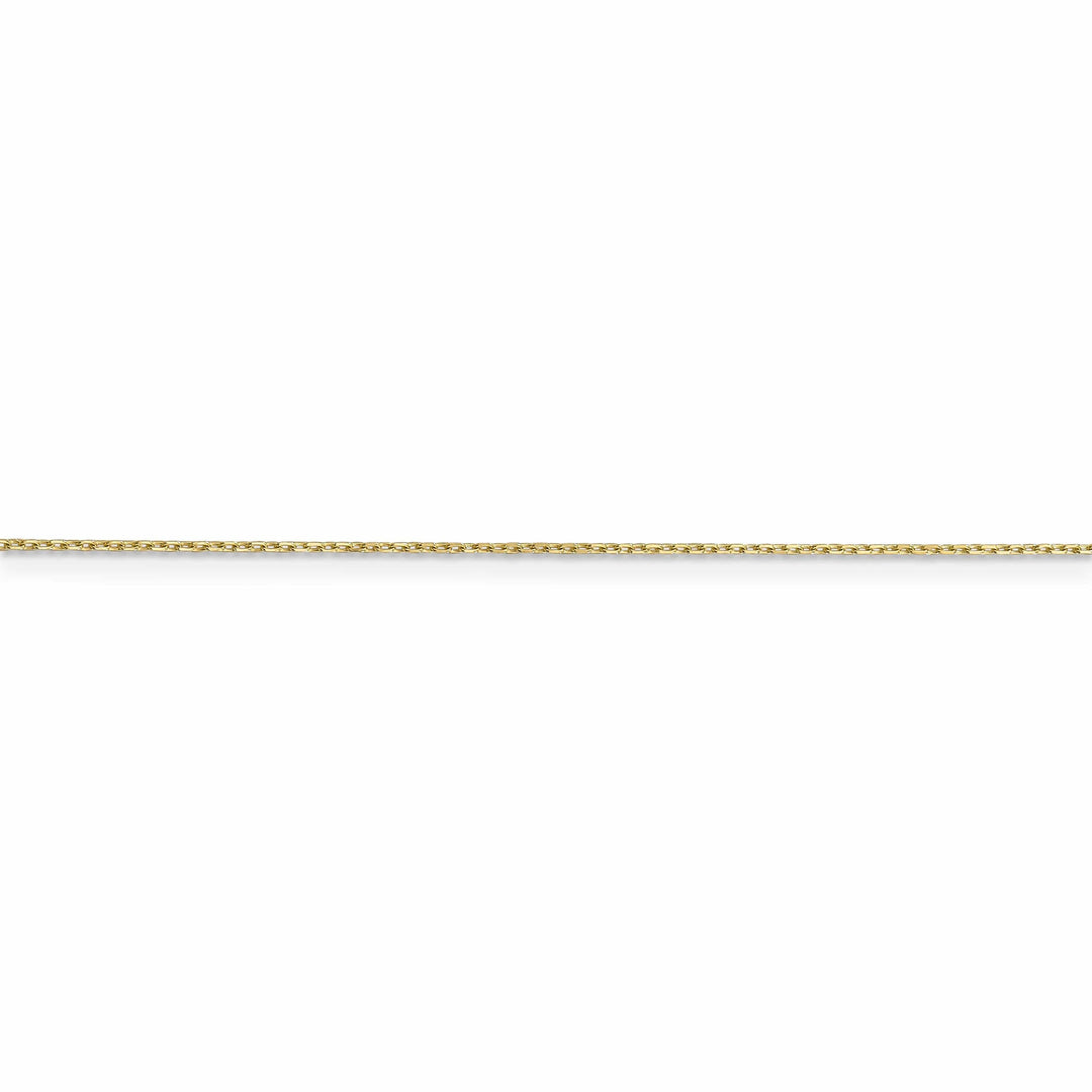 Lovely Rita's Chains 10k Yellow Gold Diamond Cut Cable Chain .6MM