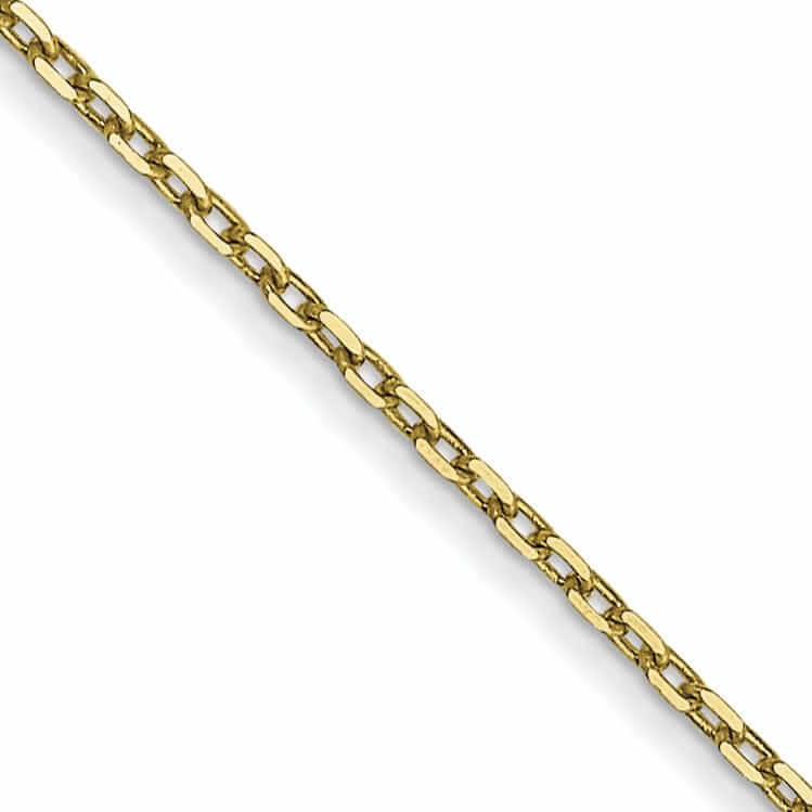 Lovely Rita's Chains 10k Yellow Gold Diamond Cut Cable Chain .6MM