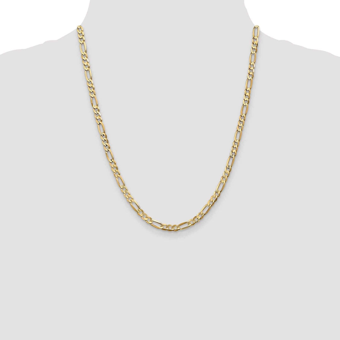 Lovely Rita's Chains 10k Yellow Gold Light Figaro Chain 4.5 MM