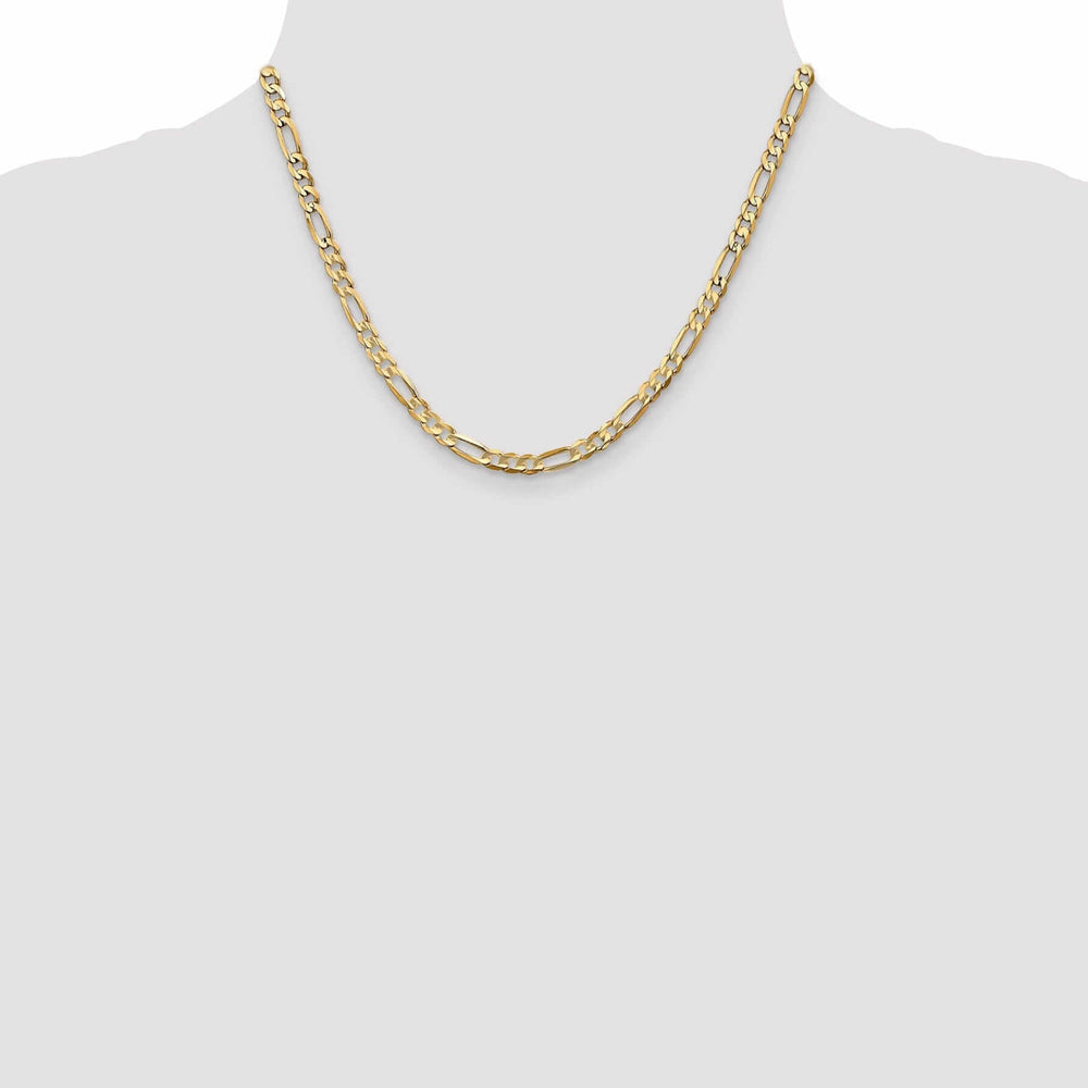 Lovely Rita's Chains 10k Yellow Gold Light Figaro Chain 4.5 MM