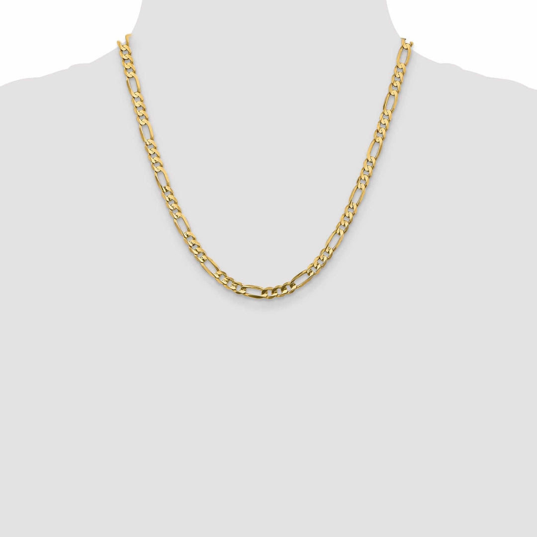 Lovely Rita's Chains 10k Yellow Gold Light Figaro Chain 5.25MM