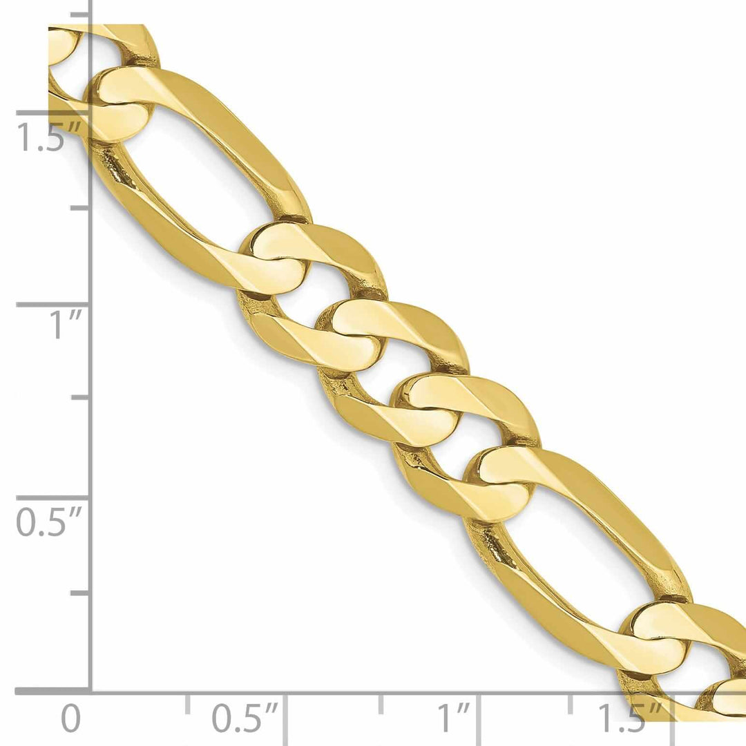 Lovely Rita's Chains 10k Yellow Gold Light Figaro Chain 8.75MM